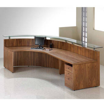 Fulcrum Professional Arc Reception Desk - DBI Furniture Solutions