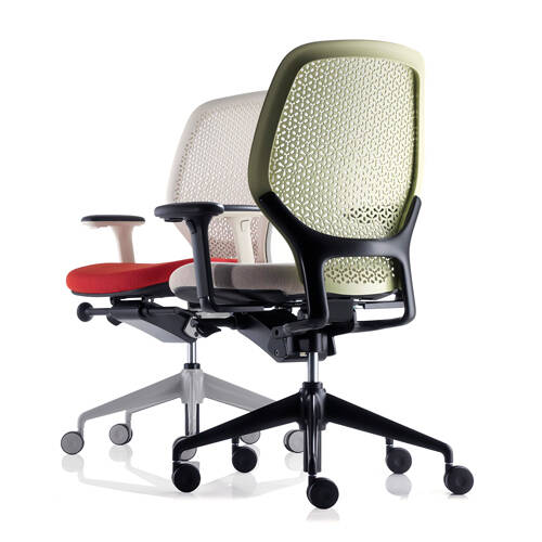 ARA-EBA Ara Elastomer Back Swivel Task Armchair - DBI Furniture Solutions